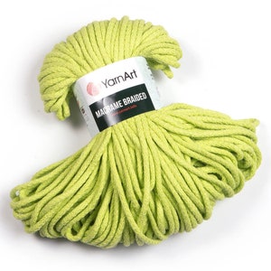 YarnArt Braided Macrame Cord: 55% Cotton Rope, Super Bulky