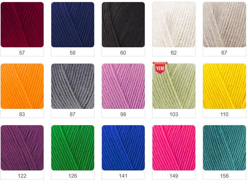Alize Cotton Gold Garn, 55/45 Bomull/Akryl, 100g Nystan bild 3