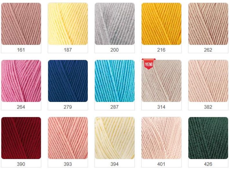 Alize Cotton Gold Garn, 55/45 Bomull/Akryl, 100g Nystan bild 4