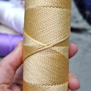 Cordón de macramé de poliéster de 1,5-2 mm: madeja de 100 g para tejer y hacer crochet