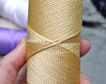Corde en polyester macramé 1,5-2 mm : écheveau de 100 g pour tricoter et crocheter