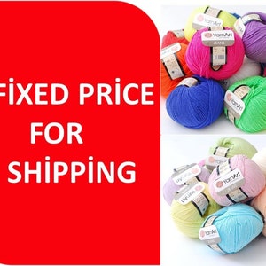 Yarnart jeans - Amigurumi Cotton Yarn, baby cotton yarn Hypoallergenic yarn knitting cotton fiber classic yarn Turkish yarn