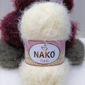 NAKO Paris, Filato per Maglieria, Filato per Uncinetto, Filato Acrilico, Filato per Scialle, Filato Invernale, Filato per Cappelli, Filato per Ciglia, Sciarpa, Maglione, Cardigan, Berretto