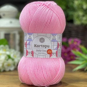 Kartopu Baby One-100 gr/250 metros Fio acrílico para recém-nascidos Fio para cobertor de bebê