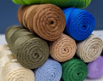 Cordón de macramé de poliéster de 1,5-2 mm, 100 g, 153 yardas para tejer y hacer crochet