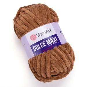 Yarnart Dolce Maxi: Super dicke Chenille Velvet Wolle (7,04 Unzen, 76,55 Yds)