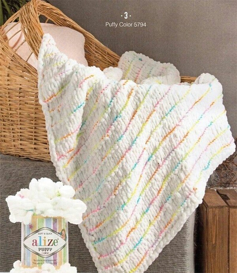 Alize Puffy Color Novelty Baby Yarn Loop Yarn Chunky Yarn Etsy