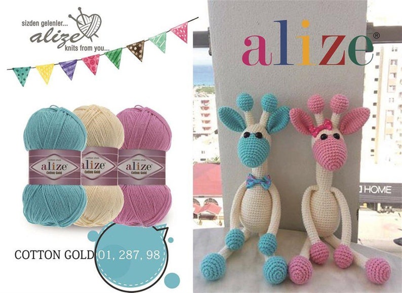 Alize Cotton Gold Garn, 55/45 Bomull/Akryl, 100g Nystan bild 10