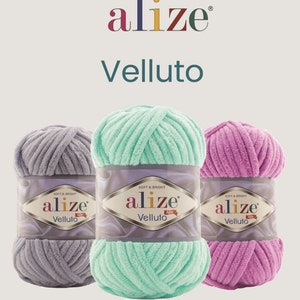 Alize Velluto 100gr 68mt 223feet PREMIUM wool velvet wool