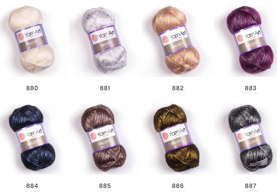 Yarnart Melody - Sparkle Yarn,multicolor Rainbow Melange Yarnart Melody - Sparkle Yarn,multicolor Rainbow Melange