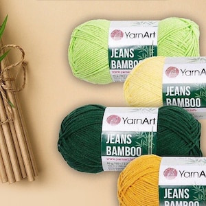 Yarnart jeans bamboo-Knitting Yarn, crochet , Soft yarn, Baby Yarns amigurumi crochet crochet Baby Yarns
