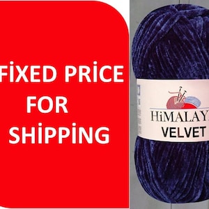 Himalaya Velvet Yarn: Soft Micro Polyester Knitting & Crochet (100gr)