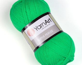 YarnArt Super Perlee - Soft Yarn, Baby yarn, Fingering Yarn, Blanket Yarn, 100% Acrylic Yarn, Sockengarn, Strickgarn, 100 g, 437.44 Yds