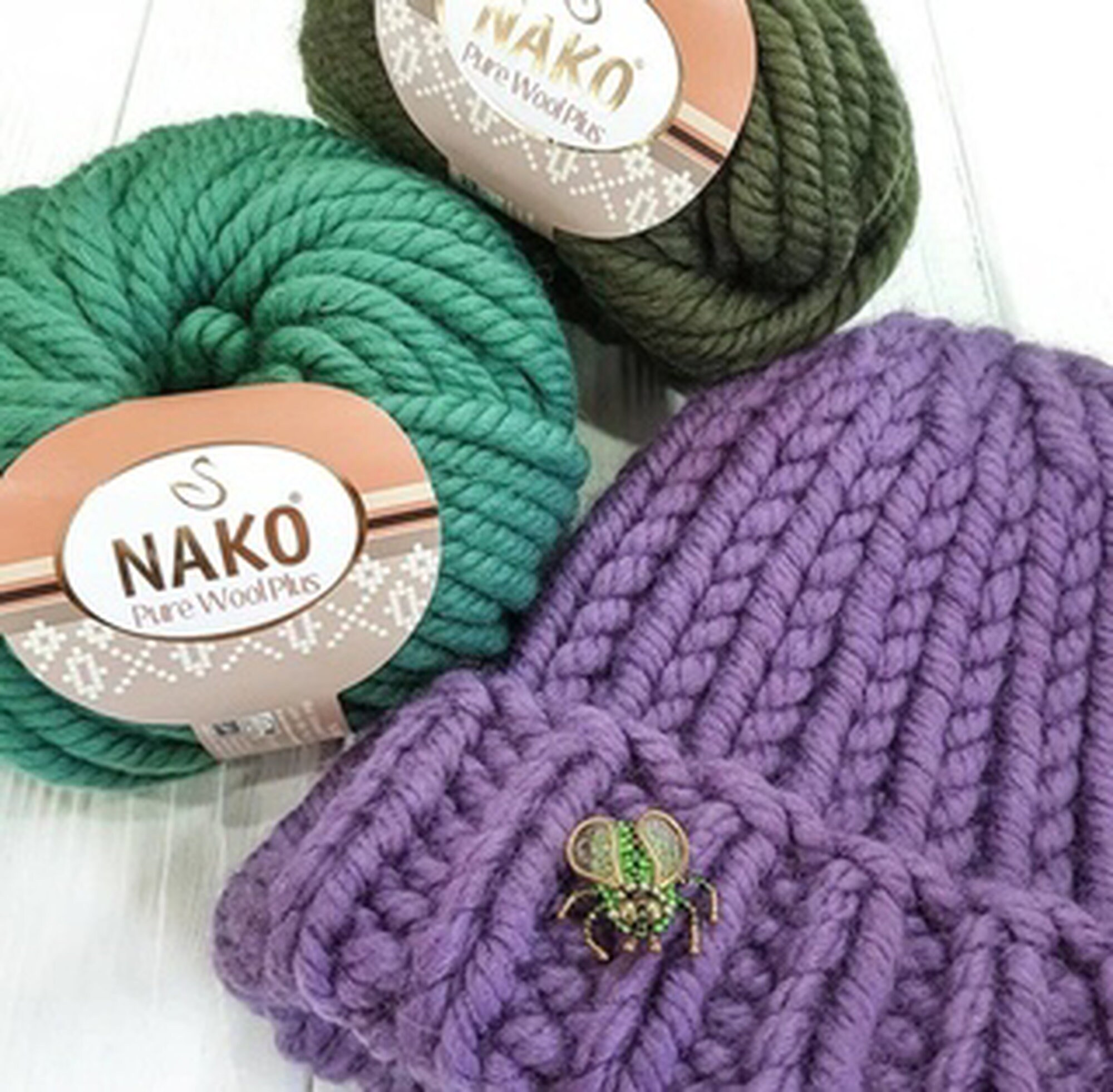 Купить Пряжа Nako Pure Wool 3.5