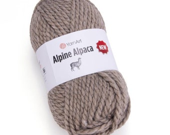 Yarnart Alpine Alpaca, Alpaca Wool,Sweater Yarn,Super Bulky,Chunky Yarn,Wool Yarn,Alpaca Yarn,5.28 Oz,120mt/131yds/150gr
