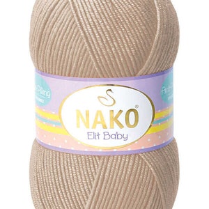 Nako Elit Baby Yarn: Anti-Pill Acrylic, 273 yds