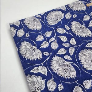 hand block printed fabric 100% cotton print, Cotton Cloth, Fabric by the Yard, Fabric for Curtains Pillows Dress Making Fabric
