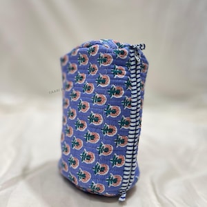 3 Piece Toiletry Bag Set | Makeup Bag Travel Organizer | Quilted Cosmetic Pouches | Zipper Pouch Set | Wash Bag for Women | Gift for Her