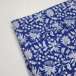 hand block printed fabric 100% cotton print, Cotton Cloth, Fabric by the Yard, Fabric for Curtains Pillows Dress Making Fabric