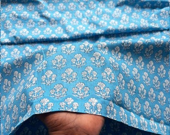 Hand Block Printed Fabric, 100% Soft Cotton Fabric, Boutique Printed Fabric, Curtains Pillows Soft Cotton Fabric, All Season Dresses Fabric