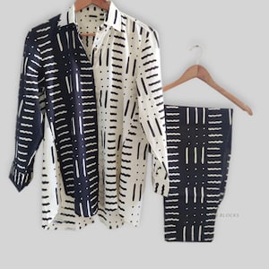 Hand Block Printed co-ord set 100% soft cotton co-ord set Breathable Co-ords for women free size co-ord set gift for her
