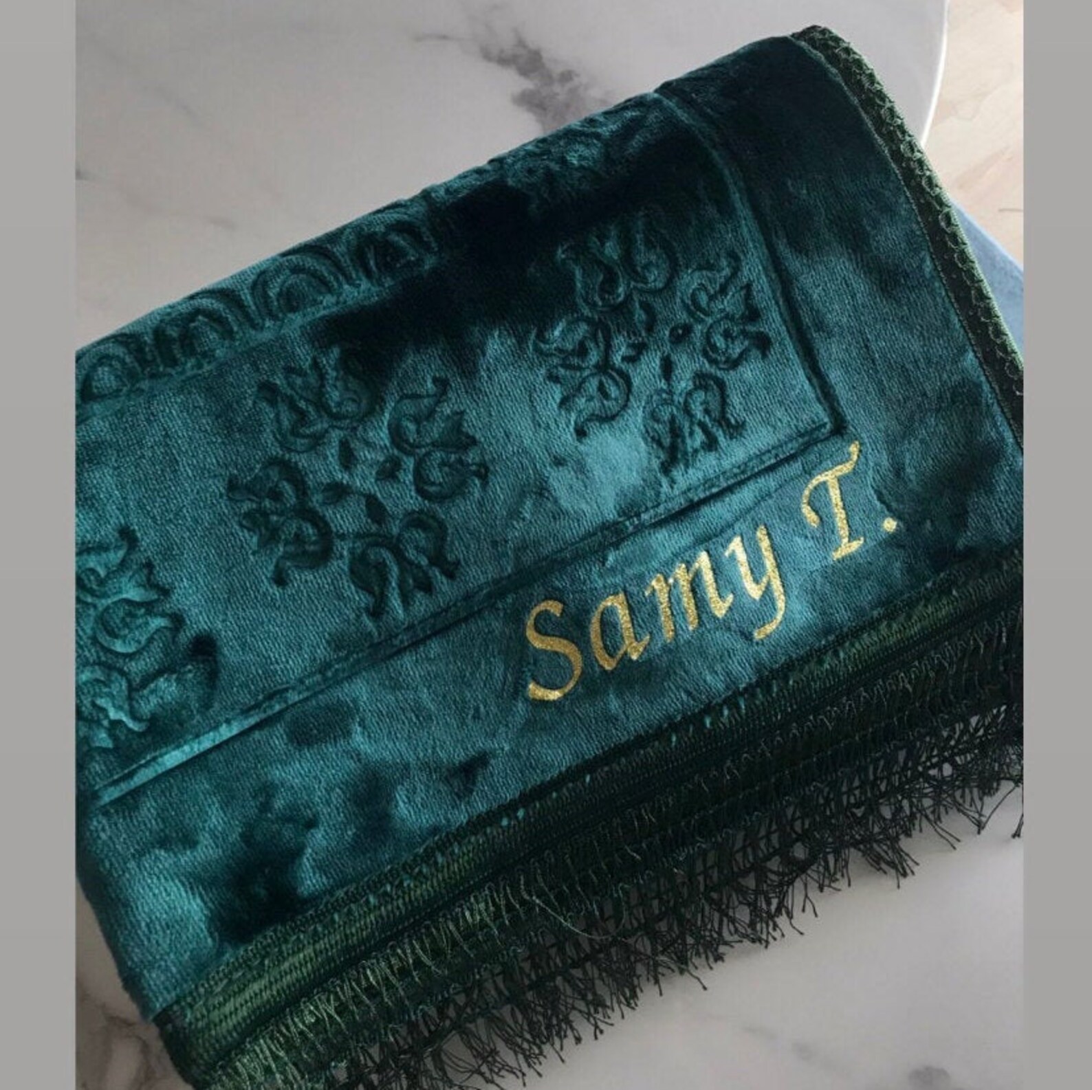 Tapis de prière personnalisé Etsy