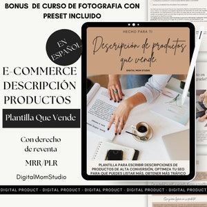 How to Write Etsy product listing template, Spanish Etsy product listing mockup, How To Write Listing Product Descriptions That Sell,MRR