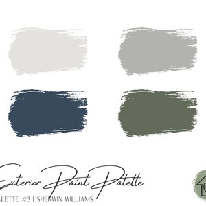 Exterior Paint Palette 3 - Sherwin Williams Exterior Paint Colors - House Paint Colors - Exterior Paint Scheme