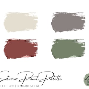 Exterior Paint Palette 31 - Benjamin Moore Exterior Paint Colors - House Paint Colors - Exterior Paint Scheme