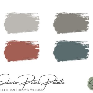 Exterior Paint Palette 21 - Sherwin Williams Exterior Paint Colors - House Paint Colors - Exterior Paint Scheme