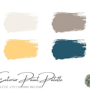 Exterior Paint Palette 33 - Sherwin Williams Exterior Paint Colors - House Paint Colors - Exterior Paint Scheme