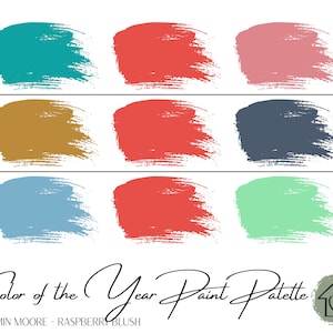 Color of the Year Raspberry Blush - Benjamin Moore Paint Palette - Paint Color Schemes for Interior and Exterior - Paint Color Palette