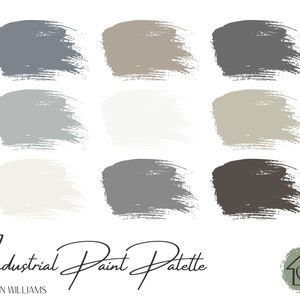 Industrial - Sherwin Williams Paint Palette - Paint Color Schemes for Interiors - Paint Color Palette - Paint Color Ideas