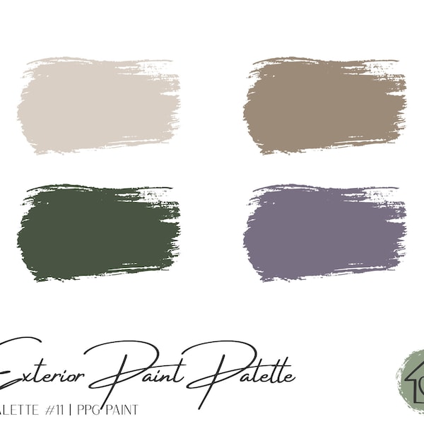 Exterior Paint Palette 11 - PPG Exterior Paint Colors - House Paint Colors - Exterior Paint Scheme