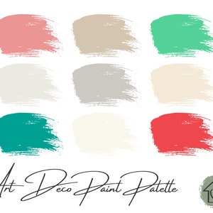 Art Deco - Behr Paint Palette - Paint Color Schemes for Interiors - Paint Color Palette - Paint Color Ideas