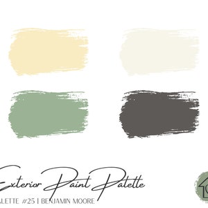 Exterior Paint Palette 25 - Benjamin Moore Exterior Paint Colors - House Paint Colors - Exterior Paint Scheme