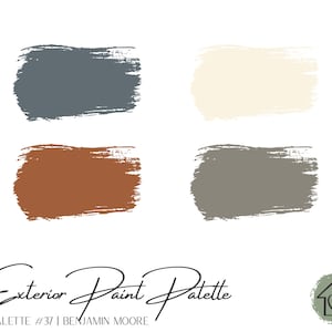 Exterior Paint Palette 37 - Benjamin Moore Exterior Paint Colors - House Paint Colors - Exterior Paint Scheme