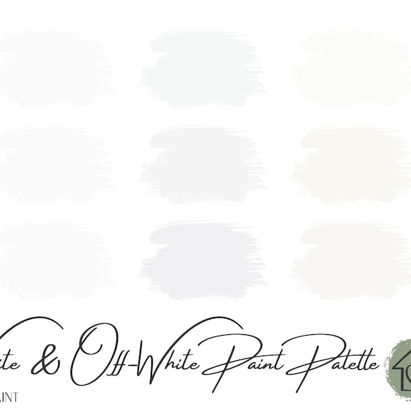 Whites & Off Whites - PPG Paint Palette - Paint Color Schemes for Interior and Exterior - Paint Color Palette