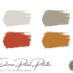 Exterior Paint Palette 7 - Benjamin Moore Exterior Paint Colors - House Paint Colors - Exterior Paint Scheme
