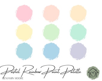 Pastels - Benjamin Moore Paint Palette - Paint Color Schemes for Interior and Exterior - Paint Color Palette