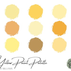 Yellows - Sherwin Williams Paint Palette - Paint Color Schemes for Interior and Exterior - Paint Color Palette