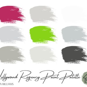 Hollywood Regency - Sherwin Williams Paint Palette - Paint Color Schemes for Interiors - Paint Color Palette - Paint Color Ideas
