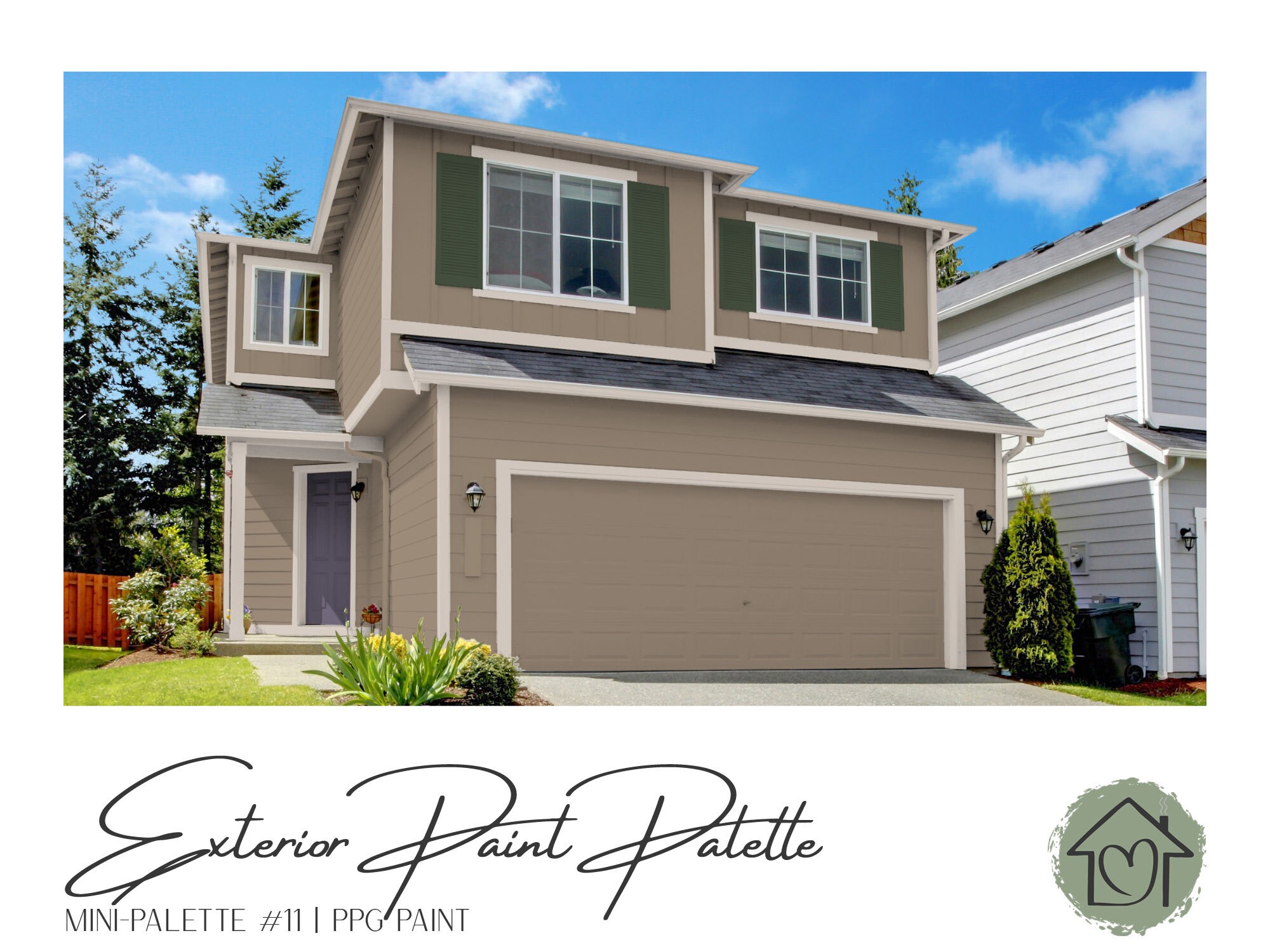 Exterior Paint Palette 11 PPG Exterior Paint Colors House Paint Colors