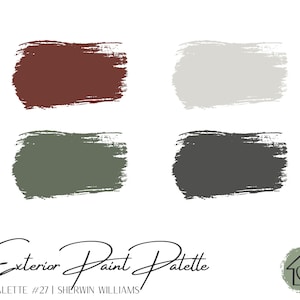 Exterior Paint Palette 27 - Sherwin Williams Exterior Paint Colors - House Paint Colors - Exterior Paint Scheme