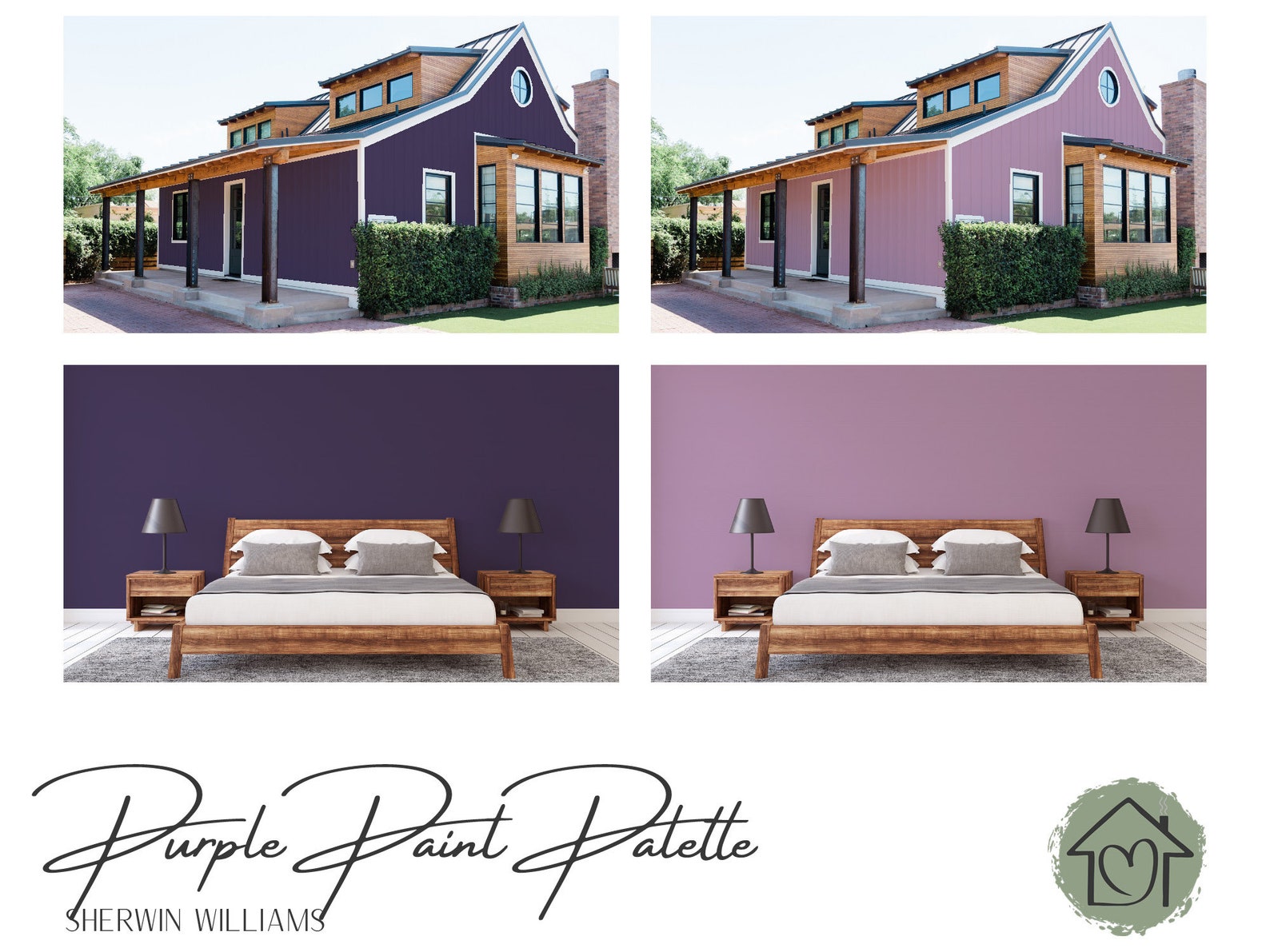 Purples - Sherwin Williams Paint Palette - Paint Color Schemes for