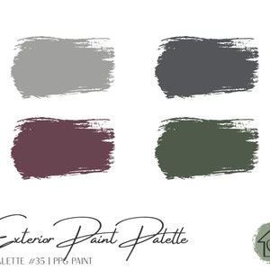 Exterior Paint Palette 35 - PPG Exterior Paint Colors - House Paint Colors - Exterior Paint Scheme