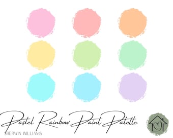 Pastels - Sherwin Williams Paint Palette - Paint Color Schemes for Interior and Exterior - Paint Color Palette