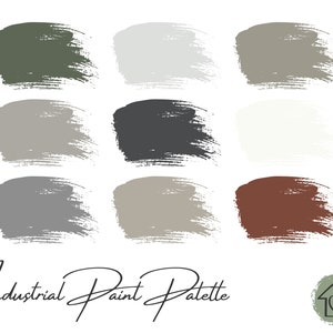 Industrial - Behr Paint Palette - Paint Color Schemes for Interiors - Paint Color Palette - Paint Color Ideas