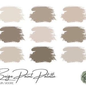 Beiges - Benjamin Moore Paint Palette - Paint Color Schemes for Interior and Exterior - Paint Color Palette