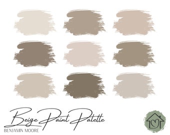 Beiges - Benjamin Moore Paint Palette - Paint Color Schemes for Interior and Exterior - Paint Color Palette